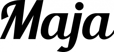 Maja - Schriftzug aus Eichenholz
