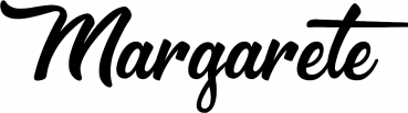 Margarete - Schriftzug aus Eichenholz