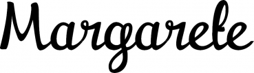 Margarete - Schriftzug aus Eichenholz