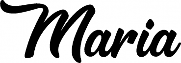 Maria - Schriftzug aus Eichenholz
