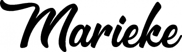 Marieke - Schriftzug aus Eichenholz