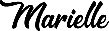 Marielle - Schriftzug aus Eichenholz