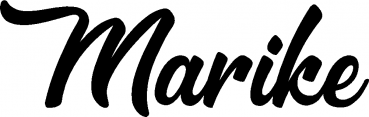 Marike - Schriftzug aus Eichenholz