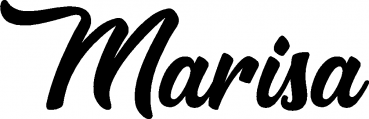 Marisa - Schriftzug aus Eichenholz