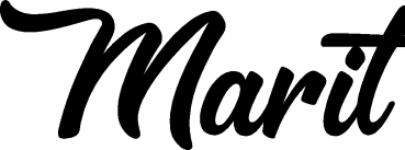 Marit - Schriftzug aus Eichenholz