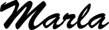 Marla - Schriftzug aus Eichenholz