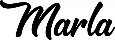 Marla - Schriftzug aus Eichenholz
