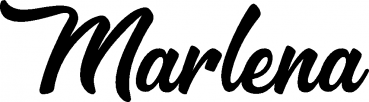 Marlena - Schriftzug aus Eichenholz