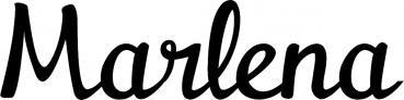 Marlena - Schriftzug aus Eichenholz