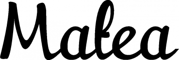 Matea - Schriftzug aus Eichenholz