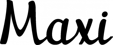 Maxi - Schriftzug aus Eichenholz