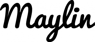 Maylin - Schriftzug aus Eichenholz