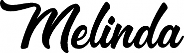 Melinda - Schriftzug aus Eichenholz