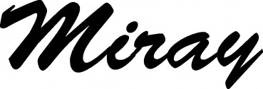Miray - Schriftzug aus Eichenholz