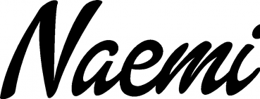 Naemi - Schriftzug aus Eichenholz