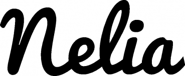Nelia - Schriftzug aus Eichenholz