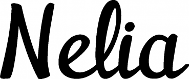 Nelia - Schriftzug aus Eichenholz