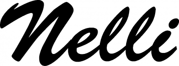 Nelli - Schriftzug aus Eichenholz