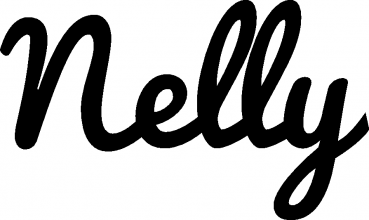 Nelly - Schriftzug aus Eichenholz
