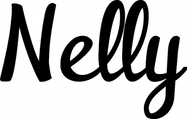Nelly - Schriftzug aus Eichenholz