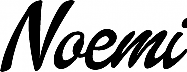 Noemi - Schriftzug aus Eichenholz