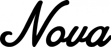 Nova - Schriftzug aus Eichenholz