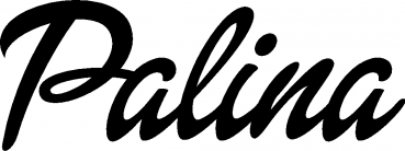 Palina - Schriftzug aus Eichenholz