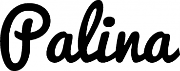 Palina - Schriftzug aus Eichenholz