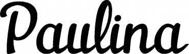 Paulina - Schriftzug aus Eichenholz