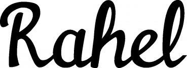 Rahel - Schriftzug aus Eichenholz