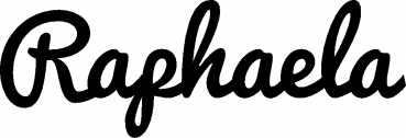 Raphaela - Schriftzug aus Eichenholz