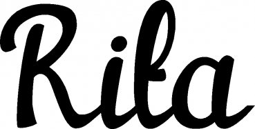 Rita - Schriftzug aus Eichenholz