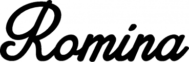 Romina - Schriftzug aus Eichenholz