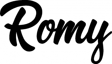 Romy - Schriftzug aus Eichenholz