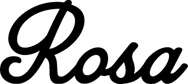 Rosa - Schriftzug aus Eichenholz