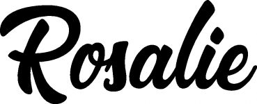 Rosalie - Schriftzug aus Eichenholz