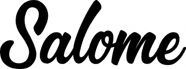 Salome - Schriftzug aus Eichenholz