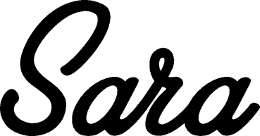 Sara - Schriftzug aus Eichenholz