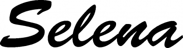 Selena - Schriftzug aus Eichenholz