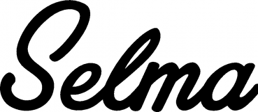Selma - Schriftzug aus Eichenholz