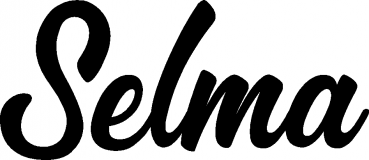 Selma - Schriftzug aus Eichenholz