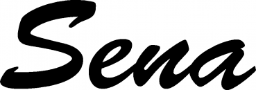 Sena - Schriftzug aus Eichenholz