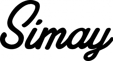 Simay - Schriftzug aus Eichenholz