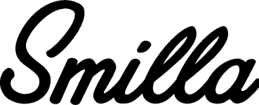 Smilla - Schriftzug aus Eichenholz
