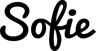 Sofie - Schriftzug aus Eichenholz