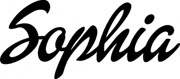 Sophia - Schriftzug aus Eichenholz