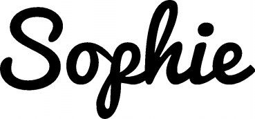 Sophie - Schriftzug aus Eichenholz