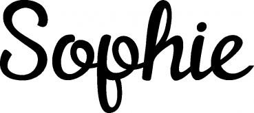 Sophie - Schriftzug aus Eichenholz