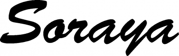 Soraya - Schriftzug aus Eichenholz