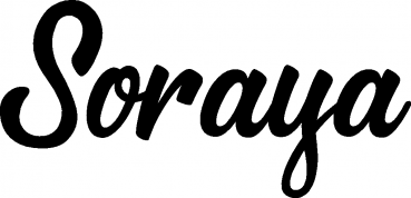 Soraya - Schriftzug aus Eichenholz